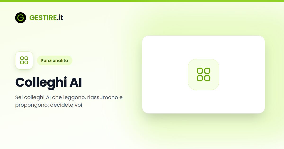 Colleghi AI in gestire.it