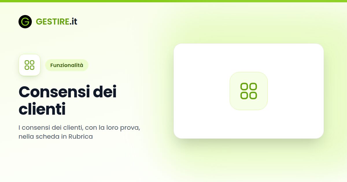 Consensi dei clienti in gestire.it