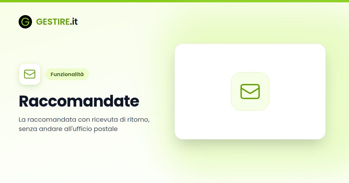Raccomandate in gestire.it