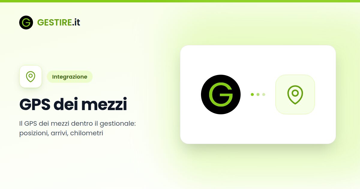 Integrazione GPS dei mezzi con gestire.it